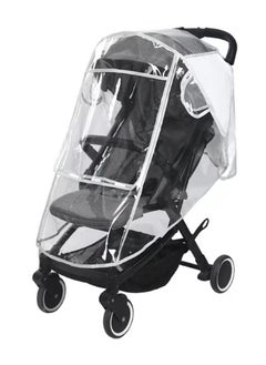 Daytoyz Clear Stroller Rain Cover Protect from Wind Snow Dust Easy to Install Remove  - Image 1