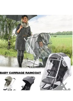 Daytoyz Clear Stroller Rain Cover Protect from Wind Snow Dust Easy to Install Remove  - Image 4