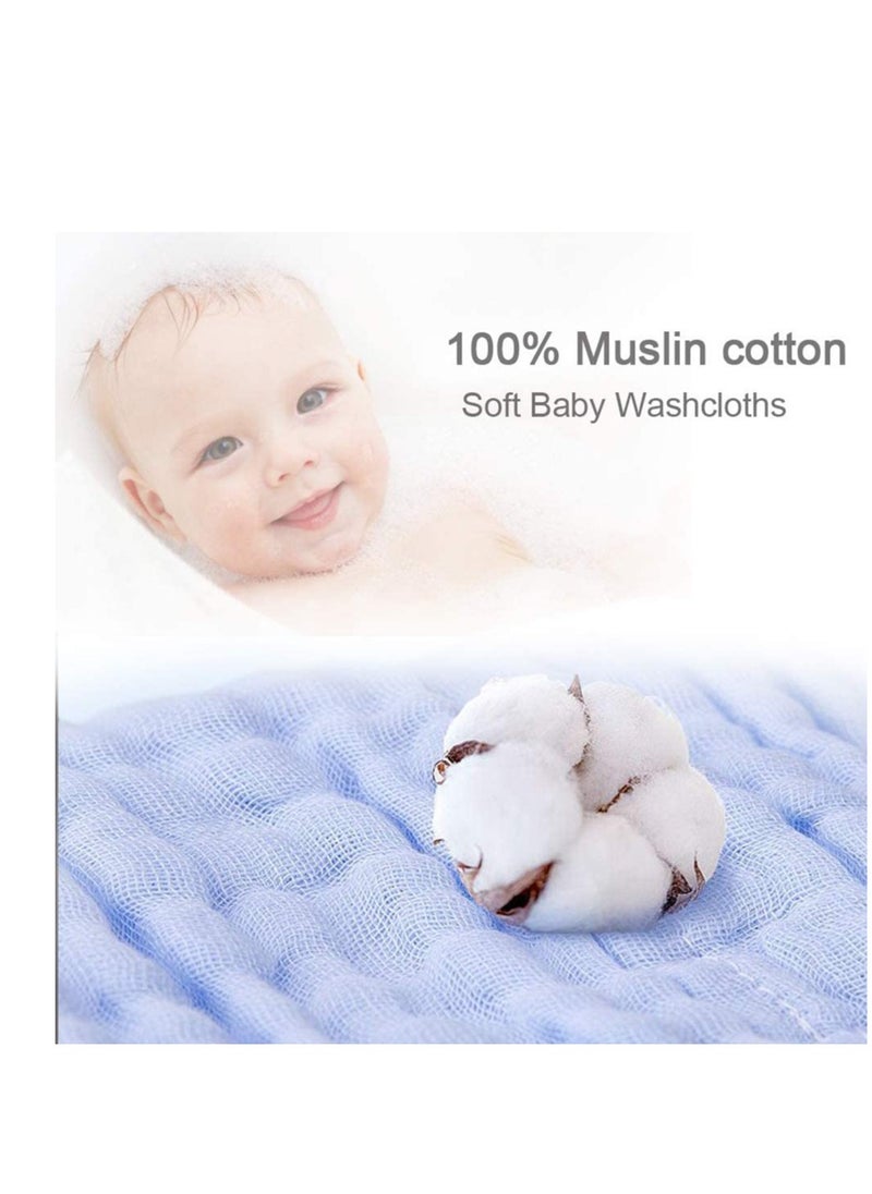Generic 10 Bamboo Baby Washcloths Natural Organic Facial Towel for Adults Babies Soft Thick Absorbent, and Hypoallergenic Face Body Cloths Registry Household Newborn Shower Gifts  - Image 2