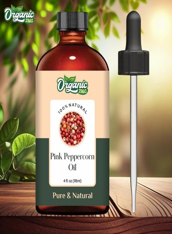 ORGANIC ZING زيت الفلفل الوردي العضوي (Schinus Molle) | زيت عطري نقي وطبيعي للروائح، والعناية بالبشرة، والتدليك - 118 مل / 3.99 أونصة سائلة - Image 3