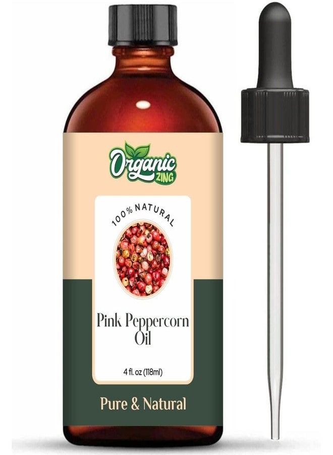 ORGANIC ZING زيت الفلفل الوردي العضوي (Schinus Molle) | زيت عطري نقي وطبيعي للروائح، والعناية بالبشرة، والتدليك - 118 مل / 3.99 أونصة سائلة - Image 1