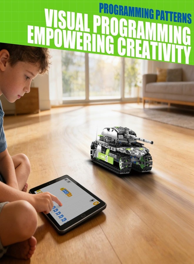 HPROMOT STEM Robot Building Sets for Kids Ages 8-16, 5-in-1 Remote Control and APP Robot Toys, 757 Pcs DIY Building Science Educational Kit, Building Block Birthday Present for Teen Boys and Girls - Image 2