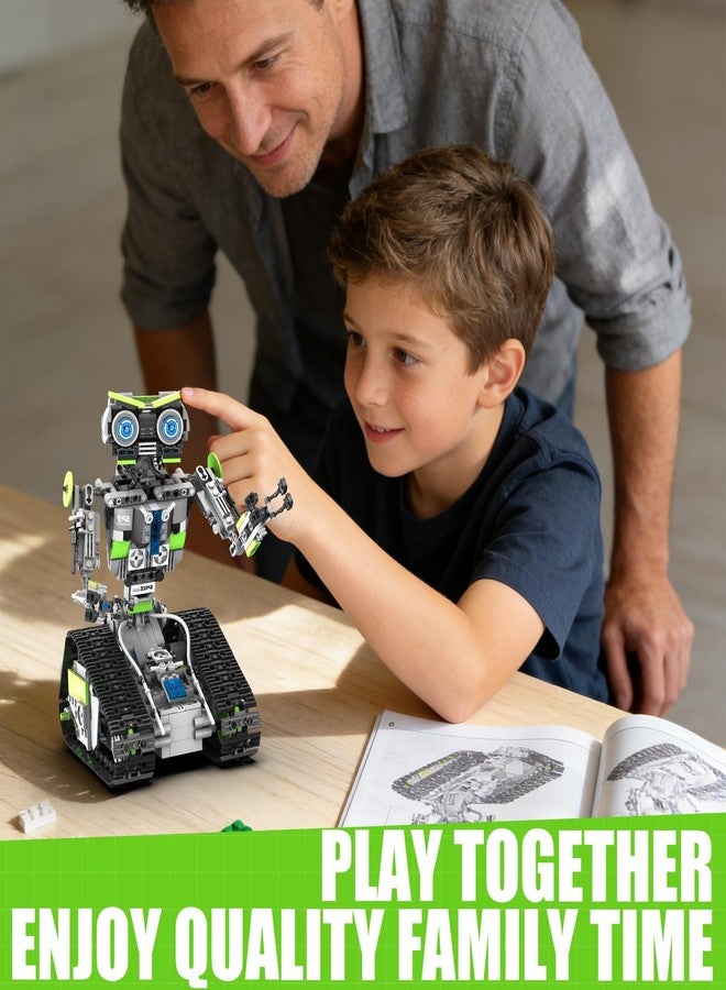 HPROMOT STEM Robot Building Sets for Kids Ages 8-16, 5-in-1 Remote Control and APP Robot Toys, 757 Pcs DIY Building Science Educational Kit, Building Block Birthday Present for Teen Boys and Girls - Image 3