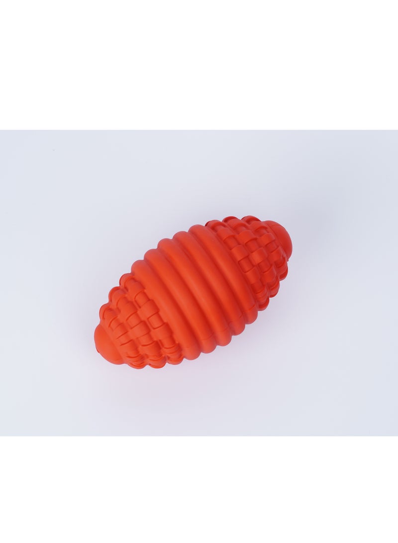 GULFLINK Non Toxic Natural Rubber Squeaky Toy For Dogs Orange - Image 2