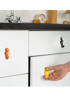 SYOSI Cute Animal Knobs, 5 Pieces Animal Drawer Pulls  Ceramic Knobs Cabinet Knobs Kids Dresser Nursery Drawer Handles Cupboard Knobs for Nursery Room Bedroom Bathroom Kitchen  - Image 2