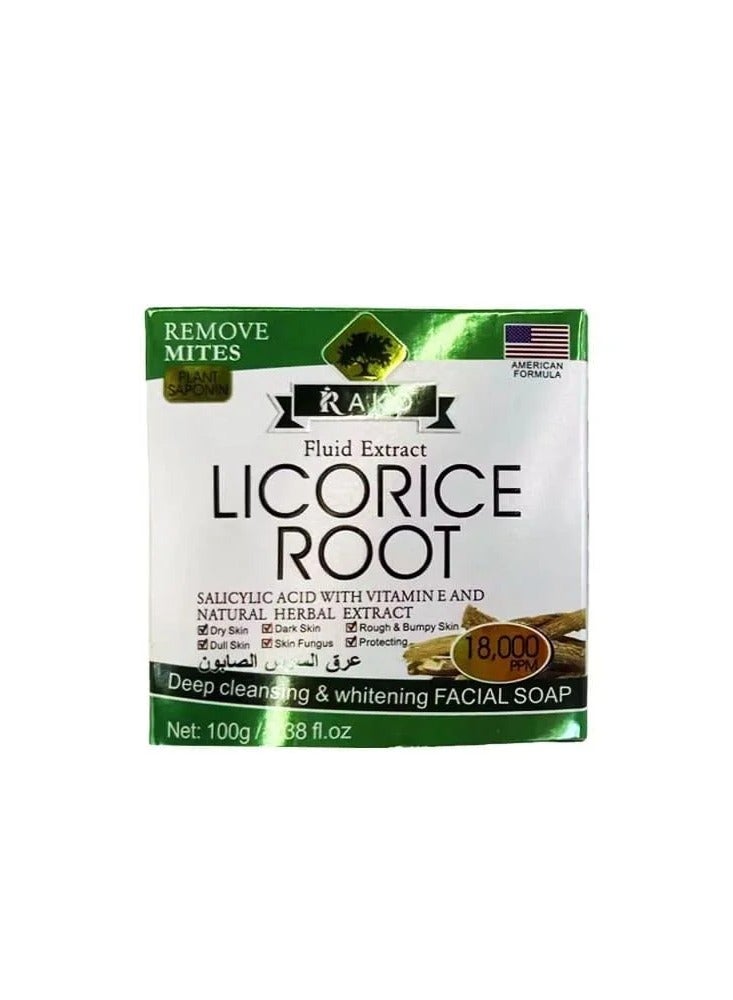 راكو صابون منظف ومبيض بخلاصة عرق السوس 100 جم