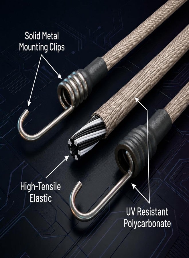 DLP Tactical NVG Bungee Compatible with ARC Rail Equipped ACH/MICH/Ops-Core Fast/Crye AirFrame Combat Helmet (Tan) - Image 3