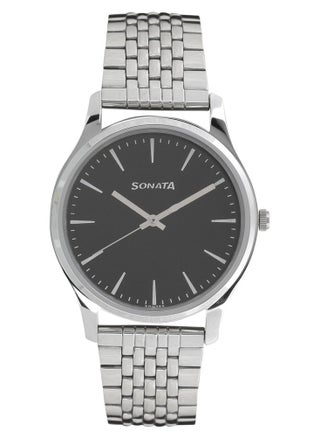 Sonata Quartz Analog Black Dial Stainless Steel Strap Watch for Men - pzsku/Z85FA1A72BFC6239033D9Z/45/_/1720448285/02d0ae21-594f-487c-a2de-2dbfd8a70fbd