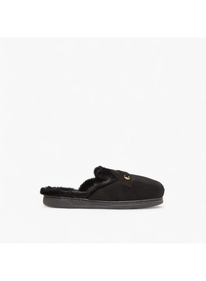 Le Confort Women Textured Slip-On Bedroom Mules