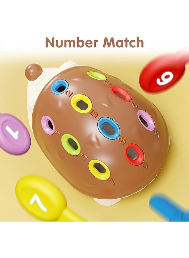 1-3 years old toddler fine motor toys, hedgehog Montessori learning set, educational counting sorting toys, Toddler Learning Toys，developmental baby Fine Motor and Sensory Toys gifts 9 12 18 months and 1 2 3 year old boys, girls, children, babies  - Image 3