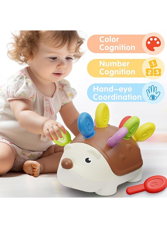 1-3 years old toddler fine motor toys, hedgehog Montessori learning set, educational counting sorting toys, Toddler Learning Toys，developmental baby Fine Motor and Sensory Toys gifts 9 12 18 months and 1 2 3 year old boys, girls, children, babies  - Image 4