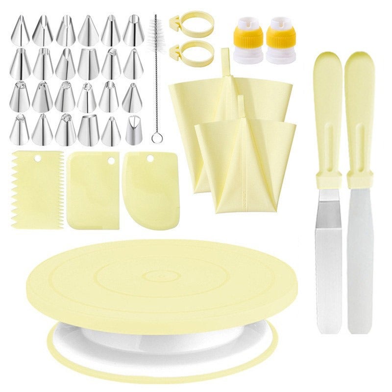 Cake Baking Turntable Set 37 Pieces Pastry Decorating Tools