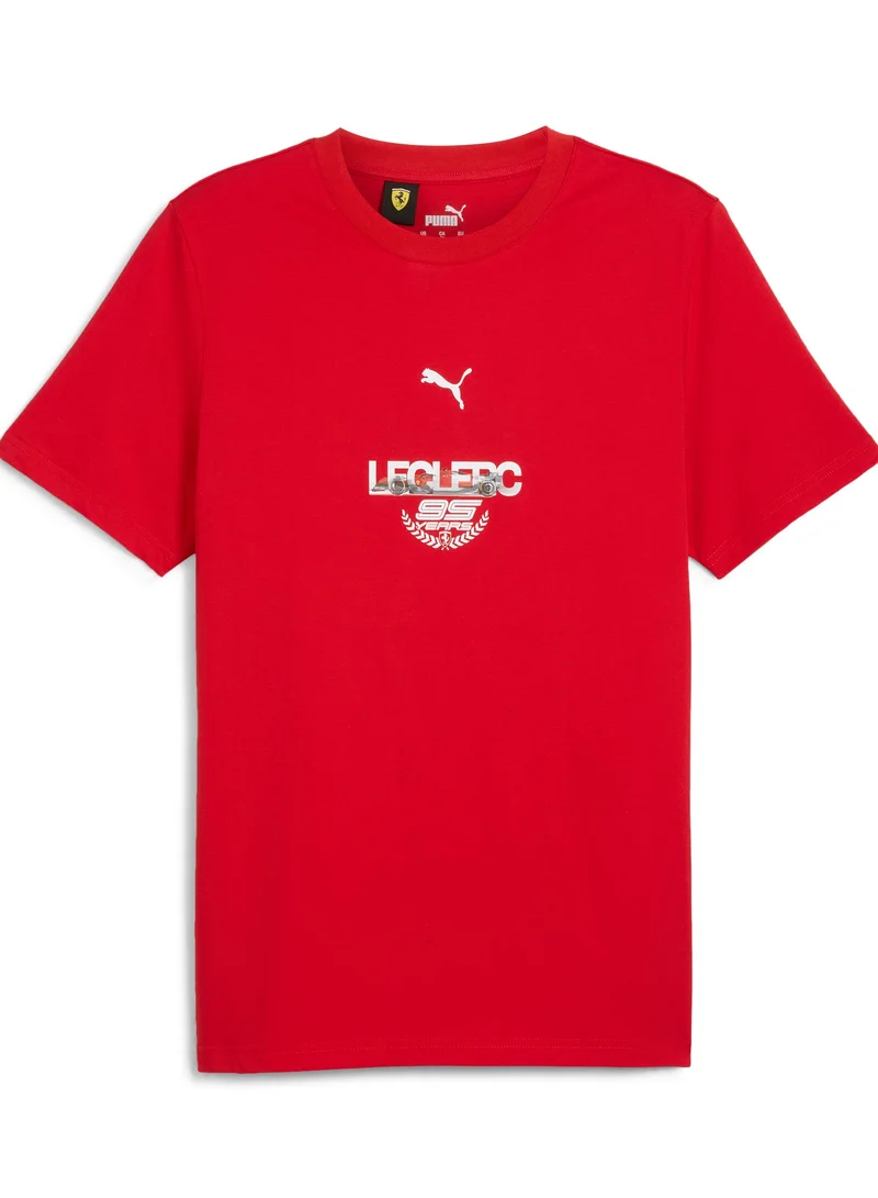 Scuderia Ferrari Scuderia Ferrari F1 Team Mens 95 Years Charles Leclerc T-shirt