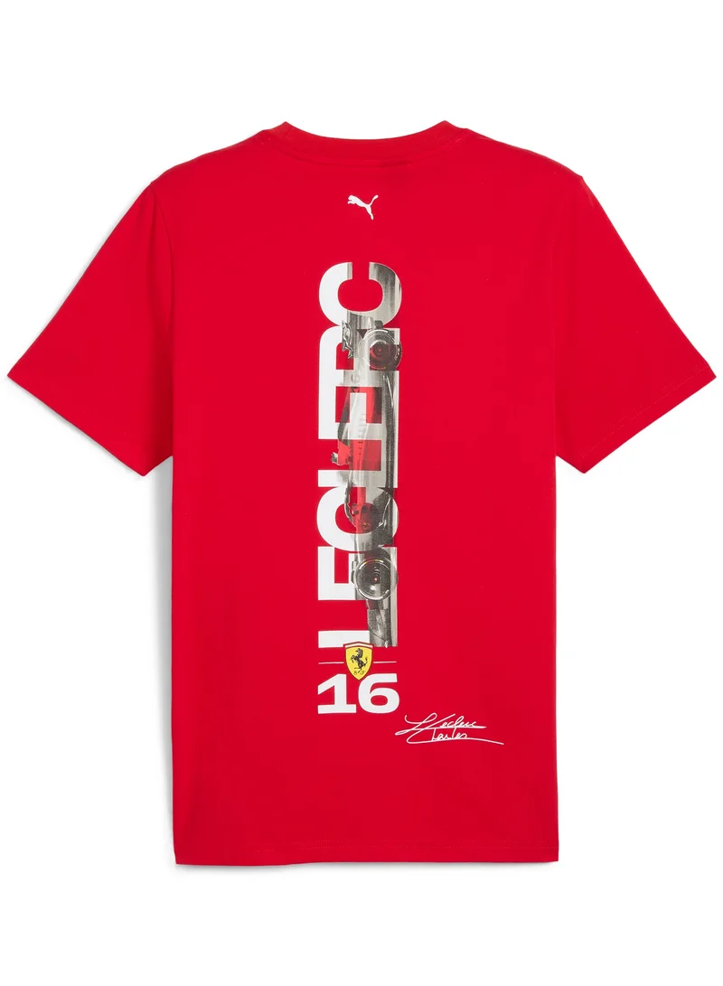 Scuderia Ferrari Scuderia Ferrari F1 Team Mens 95 Years Charles Leclerc T-shirt