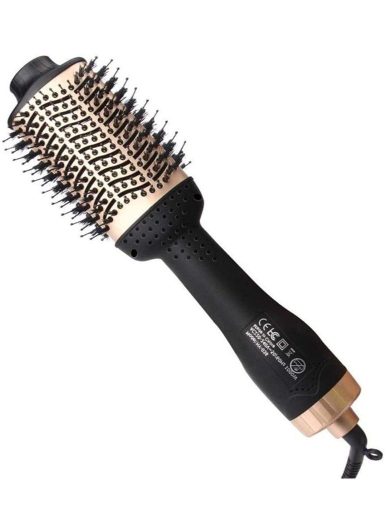 ELTRAZONE Professional One Step Hair Dryer Brush Volumizer Straightener Negative Ion Hot Air Brushes Curling Iron Salon Rotating (Color : Gold, Size : 14 * 4 Inch) - Image 3