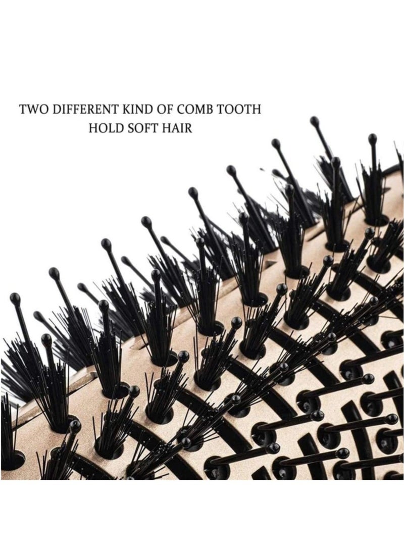 ELTRAZONE Professional One Step Hair Dryer Brush Volumizer Straightener Negative Ion Hot Air Brushes Curling Iron Salon Rotating (Color : Gold, Size : 14 * 4 Inch) - Image 5