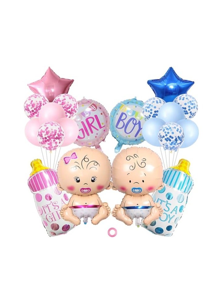 Gender Reveal Balloon Baby Shower Decoration Girl Boy Baby Shower Decorations Gender Reveal Party Balloons Boy Girl - Image 1