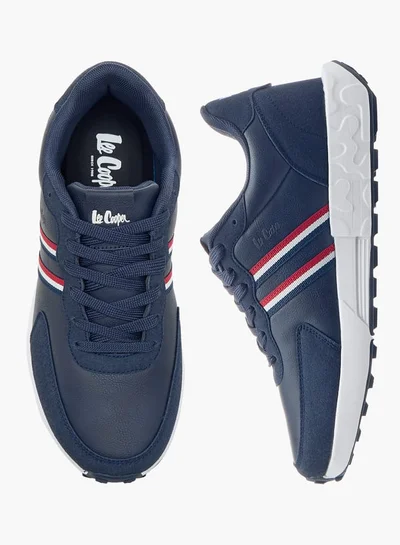 Lee Cooper Men's Panelled Sneakers with Lace-Up Closure