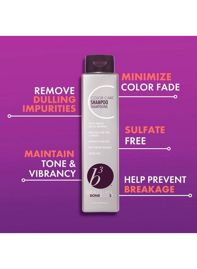 بي3 برازيليان بوند بيلدر شامبو B3 Brazilian Bondbuilder للعناية بالألوان، 12 أونصة سائلة (عبوة من قطعة واحدة) - Image 2