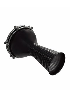 Alexandria Lightweight Aluminum Turkish Tabla Darbuka Doumbek Drum 5 Pins with 20 cm Plastic Drumhead - Black 
