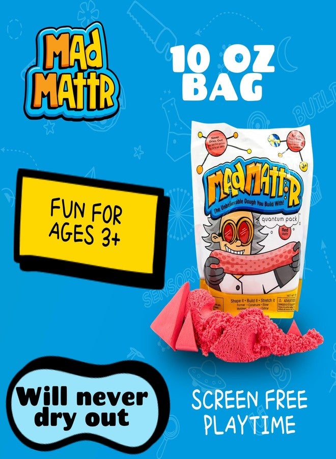 Mad Mattr is the Addictive, Super-Soft, and Satisfying Dough-Like Material that Shapes and molds Easily and Never Dries Out (Red, 10oz) - Image 2