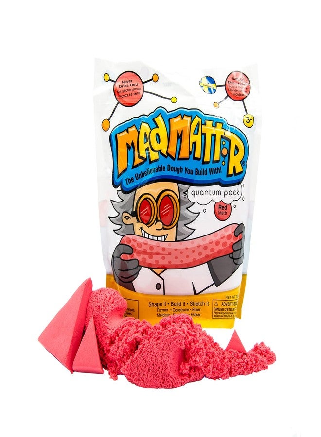 Mad Mattr is the Addictive, Super-Soft, and Satisfying Dough-Like Material that Shapes and molds Easily and Never Dries Out (Red, 10oz) - Image 1