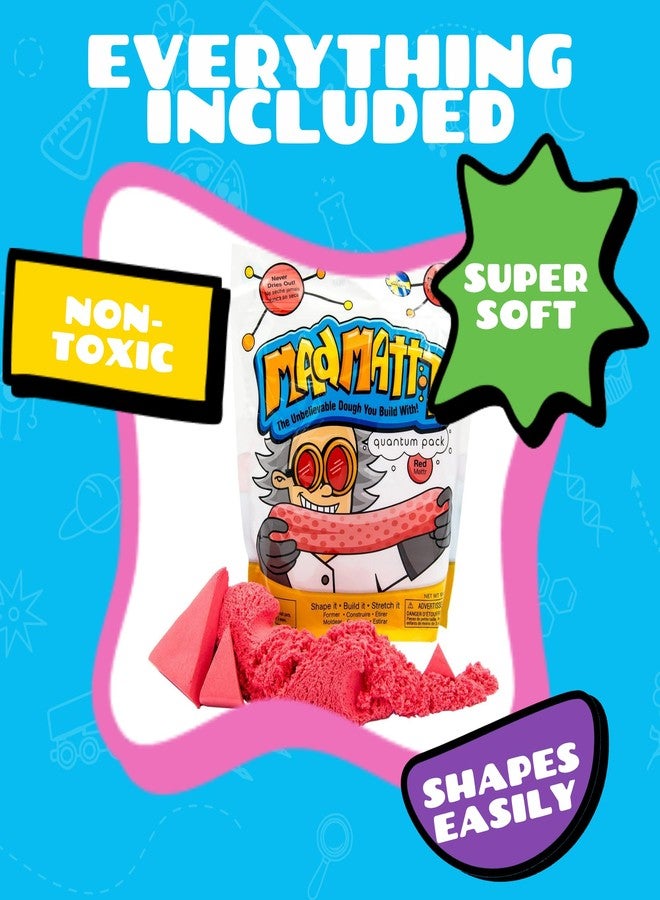 Mad Mattr is the Addictive, Super-Soft, and Satisfying Dough-Like Material that Shapes and molds Easily and Never Dries Out (Red, 10oz) - Image 4