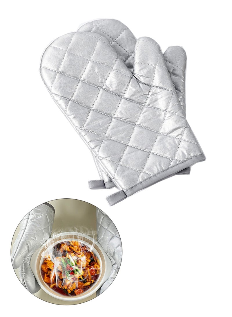 1 زوج من قفازات الفرن المقاومة للحروق قفازات الخبز المقاومة للحرارة قفازات المطبخ المقاومة للحرارة للطهي والخبز والشواء - Image 1