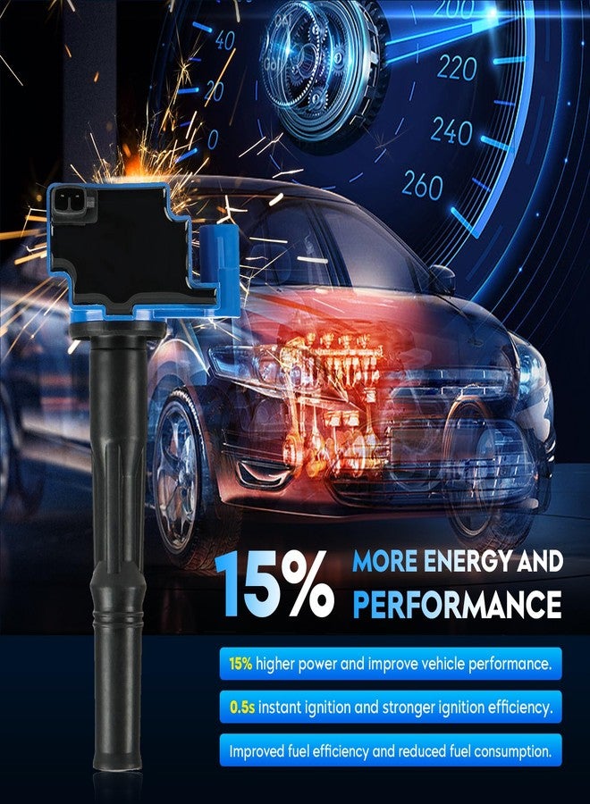 AEagle مجموعة ملفات إشعال AEagle مع شمعات إشعال إيريديوم وسلك إشعال لسيارات تويوتا 4Runner موديلات 1996-2002، وT100 موديلات 1995-1998، وتاكوما موديلات 1995-2004، وتندرا موديلات 2000-2004، سعة 3.4 لتر، C1041 E589 5c1308 E679 52-1519 Ic223 - Image 5