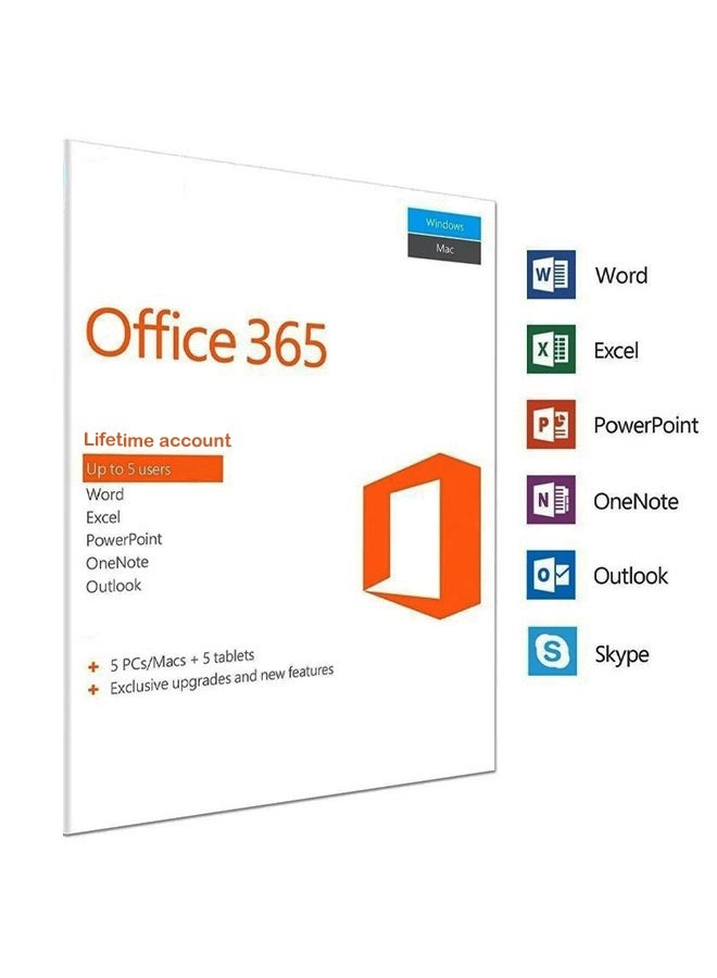 Office Microsoft Office 365 Lifetime  Account | 5 Devices for MacOS, Windows, IOs & Android