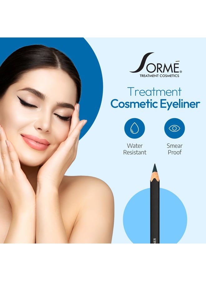 SORMÉ Sorme Treatment Cosmetics Smearproof Eyeliner 0.16oz | Long Lasting Black Waterproof Eyeliner Pencil | Smudge-Proof Waterline Eyeliner | Cruelty-Free and Gentle Pencil Eyeliner - Image 2