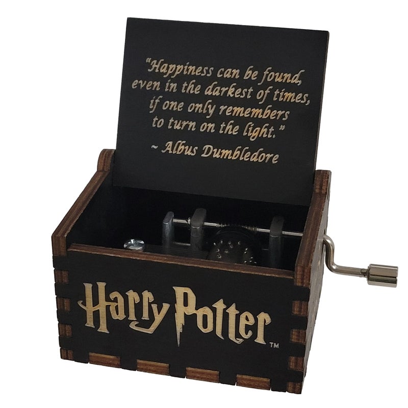 TheLaser'sEdge TheLasersEdge Harry Potter Mini Music Box with Hedwigs Theme song Gifts for Women Birthday Christmas Black - Image 2
