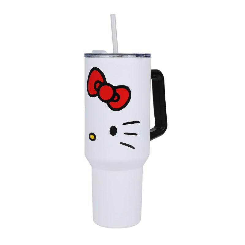 Bioworld Hello Kitty 40 Oz. Stainless Steel Tumbler With Leak-Proof Lid - Image 1