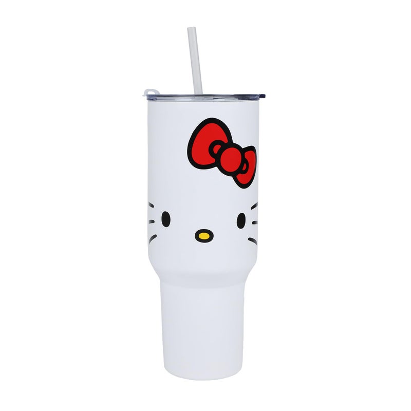Bioworld Hello Kitty 40 Oz. Stainless Steel Tumbler With Leak-Proof Lid - Image 3