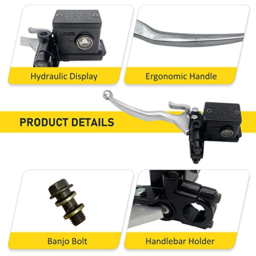 JAVIK Front Left Brake Master Cylinder for Bombardier Can Am Outlander 330 400 500 650 800 Renegade 500 800 Include All Max Editon (OEM# 705600578) - Image 3