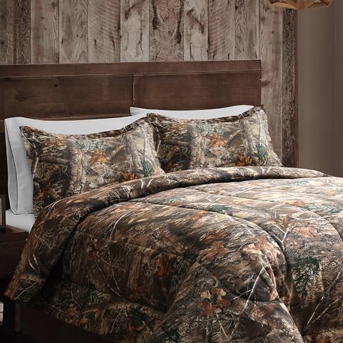 VISI-ONE Realtree Edge Camo Queen 3 Piece Comforter Set – Western Rustic Charm with Farmhouse Accents, All Season Design for Nature & Outdoor Lovers, Country Homes, Cabins, Lodges & Modern Living - Image 3