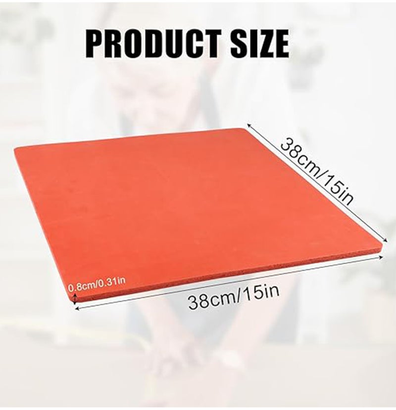 Silicone Heat Press Mat 38x38cm – 0.31” Thick Heat Resistant Dual-Sided Fireproof Pad for Heat Press Machine - Image 2