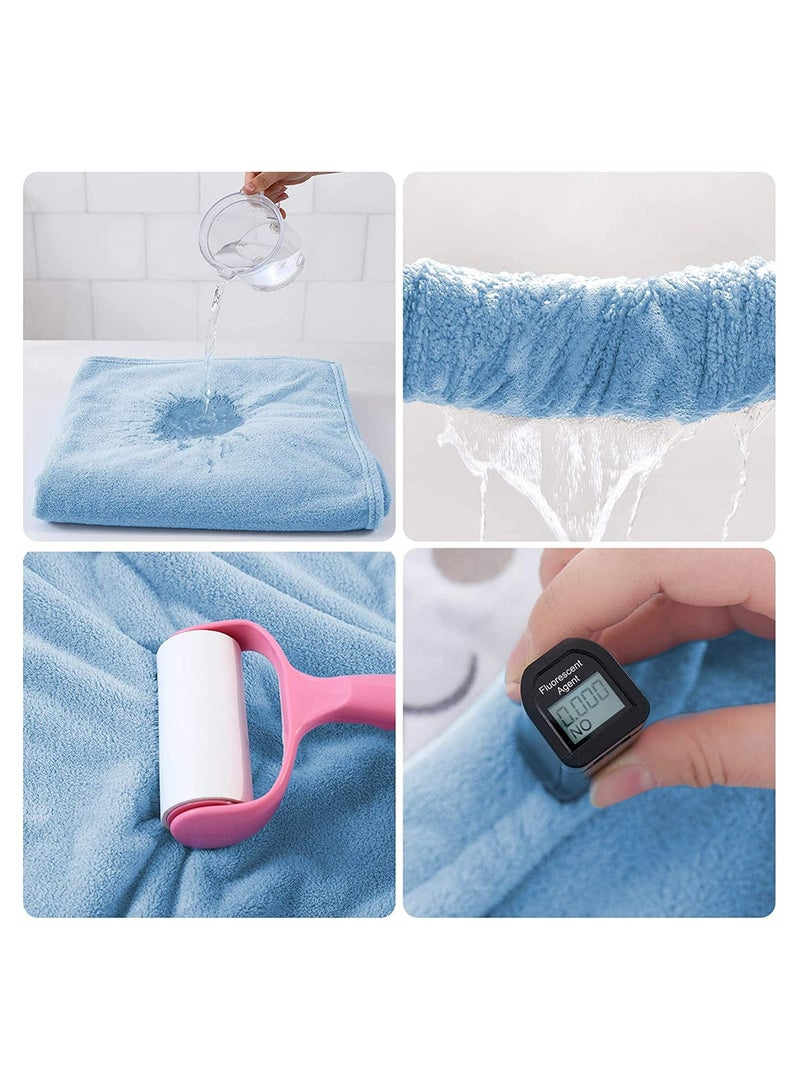 سيوسي منشفة حمام للأطفال، منشفة بغطاء للرأس فائقة النعومة، بطانية رداء حمام عالية الامتصاص، هدايا استحمام للأطفال الصغار للأولاد والبنات، مقاس 70 * 140 سم، منشفة حمام بعباءة للأطفال، رداء حمام من القطن الخا - Image 5