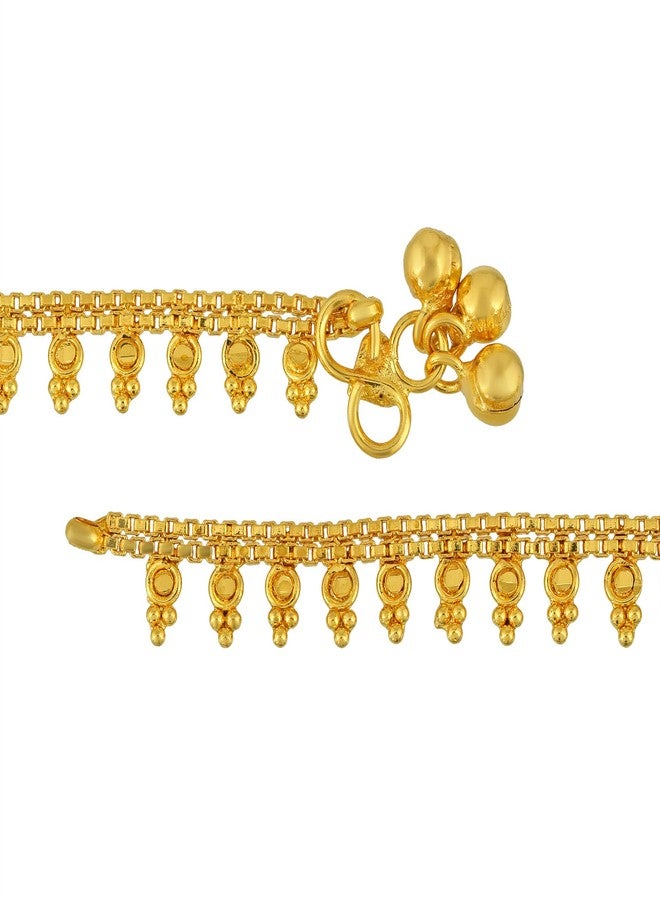 Memoir Classic Design Brass Anklet for Women Brass Anklet - Image 4