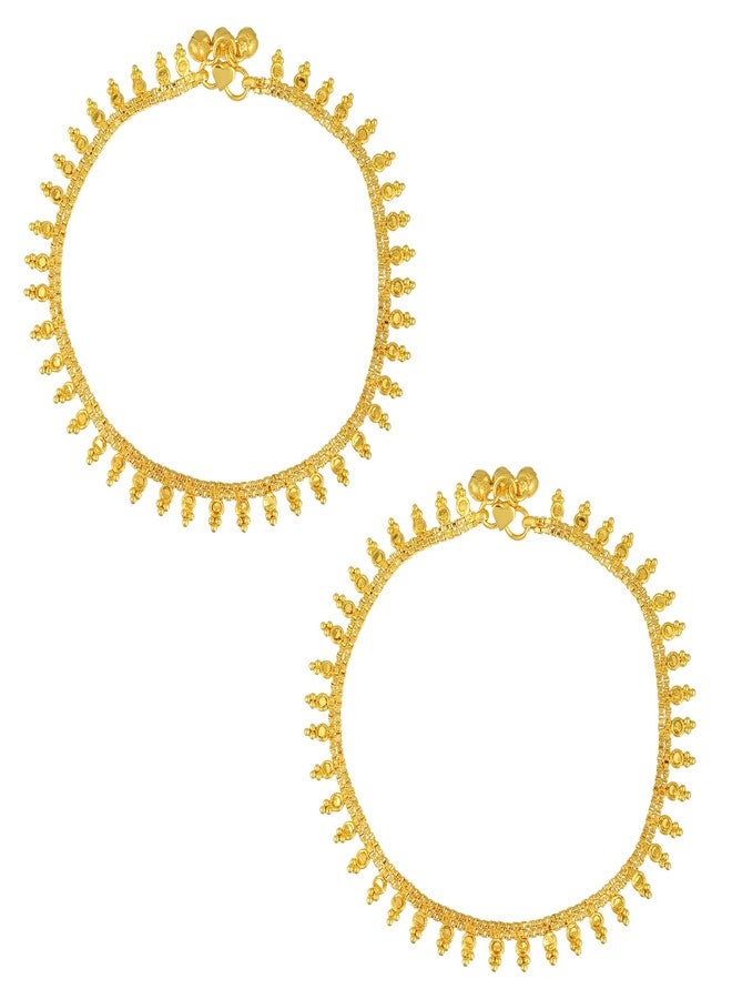 Memoir Classic Design Brass Anklet for Women Brass Anklet - Image 2