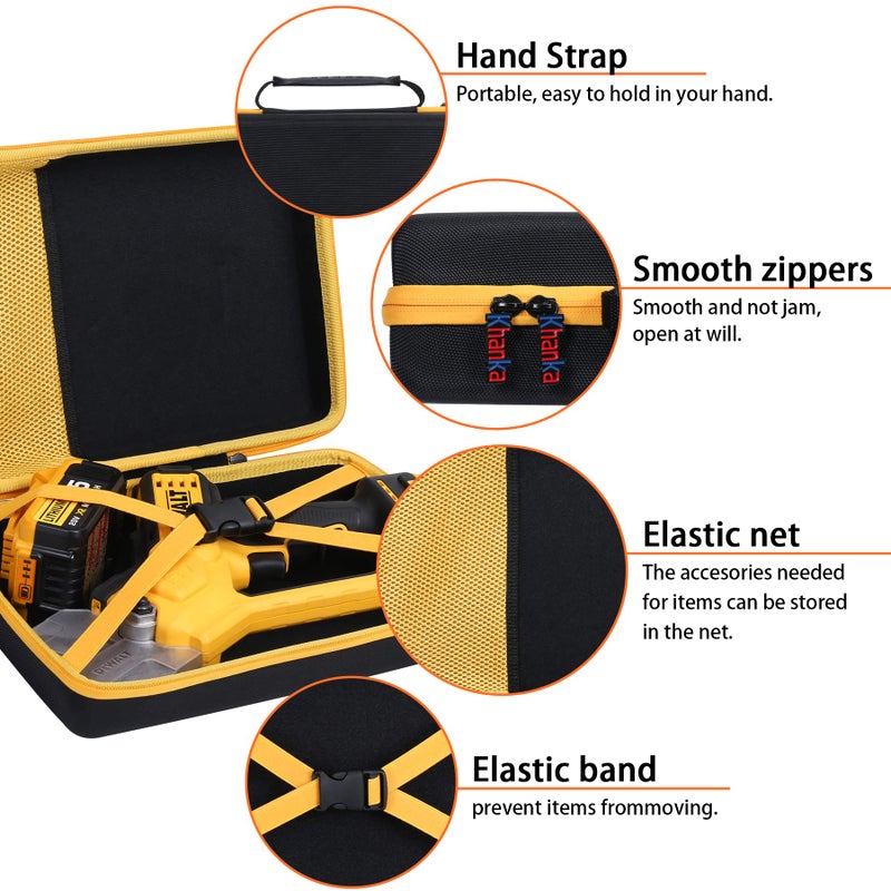 Khanka Hard Storage Case Replacement for DEWALT 20V MAX Cordless Pruning Shears Garden Tool (DCPR320B), Case Only - Image 3
