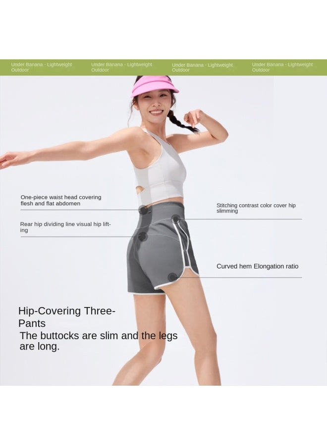 Cool To Touch, Quick-drying】new Women's -feel Sports Shorts For Spring And Summer Running, Fitness, Slimming, Casual Wear, Machine Washable - Image 4
