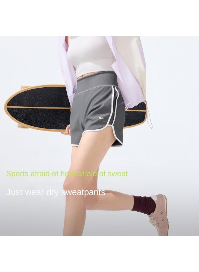 Cool To Touch, Quick-drying】new Women's -feel Sports Shorts For Spring And Summer Running, Fitness, Slimming, Casual Wear, Machine Washable - Image 5