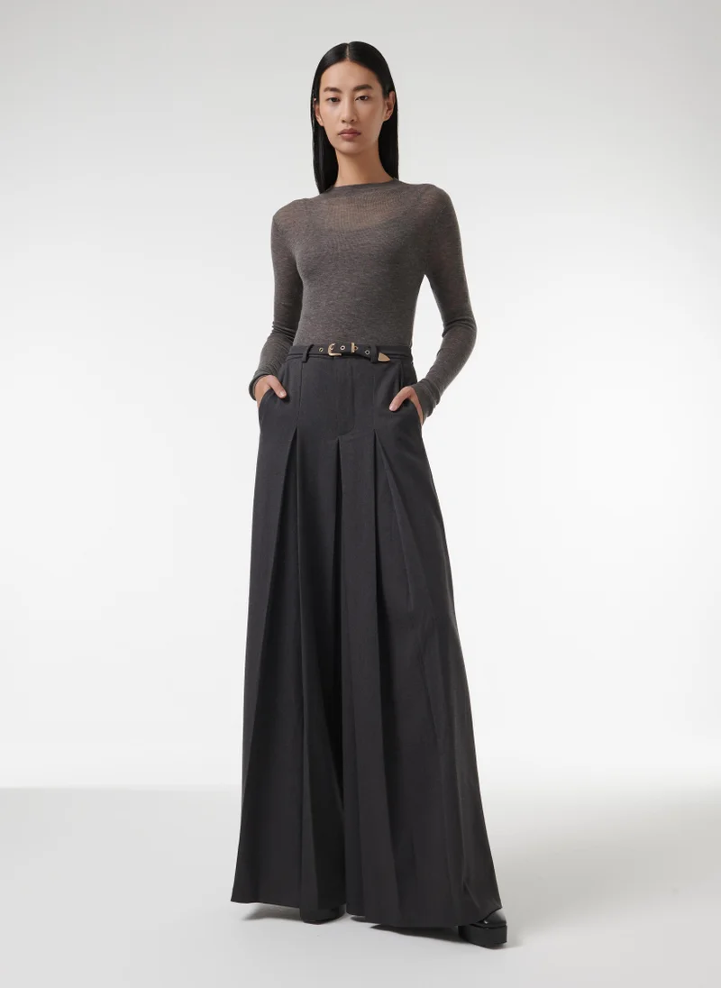 leem High-Neck Knitted Sweater