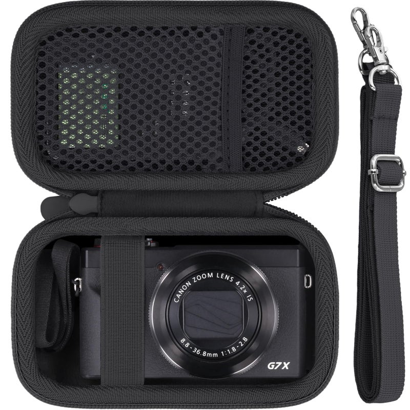 Baval Camera Case for Canon PowerShot SX740 HS/G7 X Mark III/G7 X Mark II/V1 Digital Camera,Black Case - Image 1