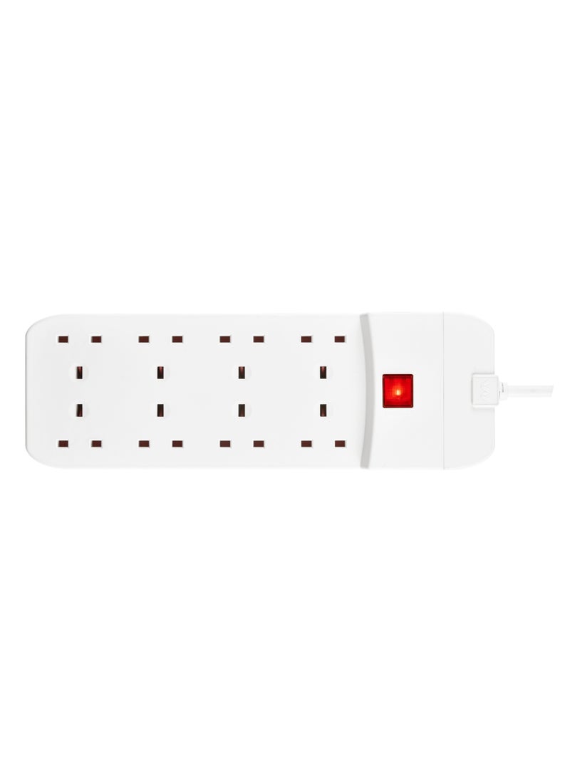 MASTERPLUG 8 Socket 3 Meter Extension Lead With Safety Overload Protection  - Image 2