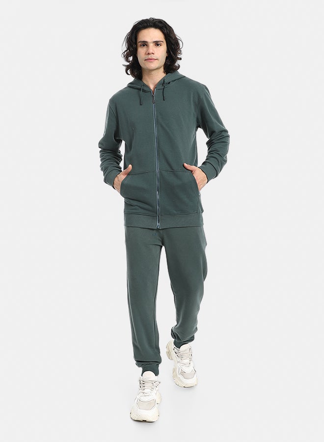 Red Circle Summer Melton Winter Zipper Hooded Sweatshirt - Image 1