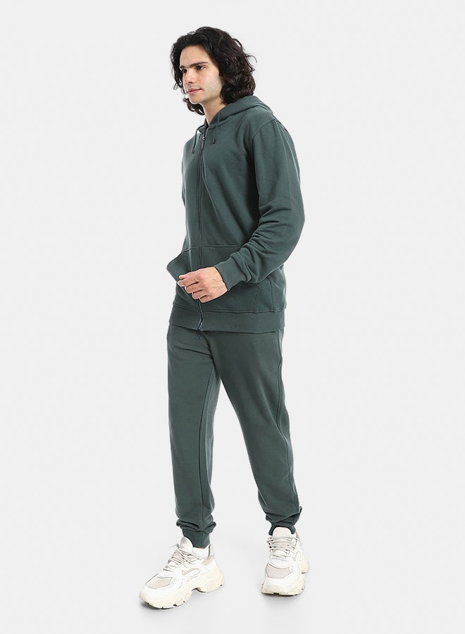Red Circle Summer Melton Winter Zipper Hooded Sweatshirt - Image 2
