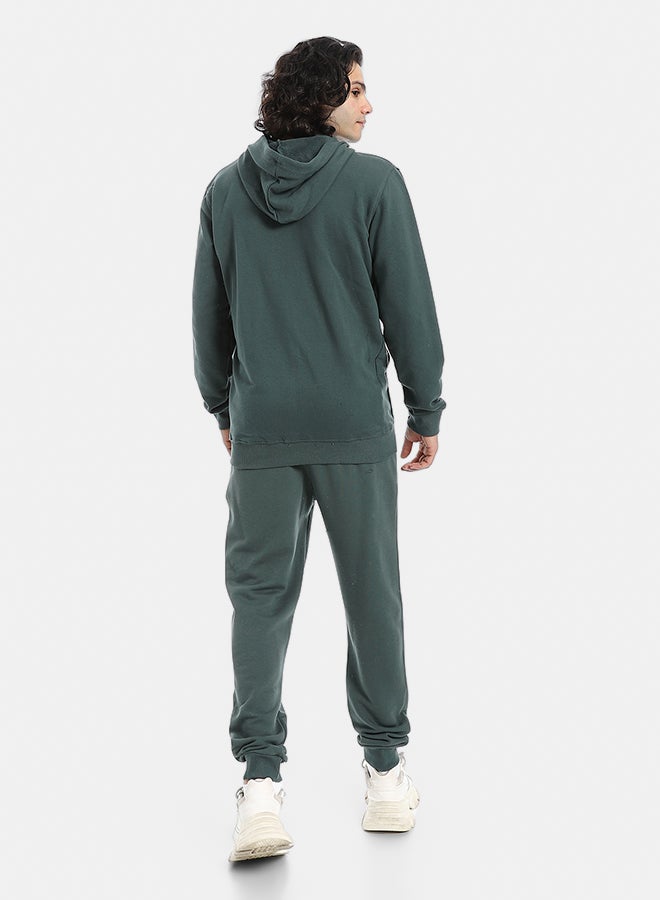 Red Circle Summer Melton Winter Zipper Hooded Sweatshirt - Image 3