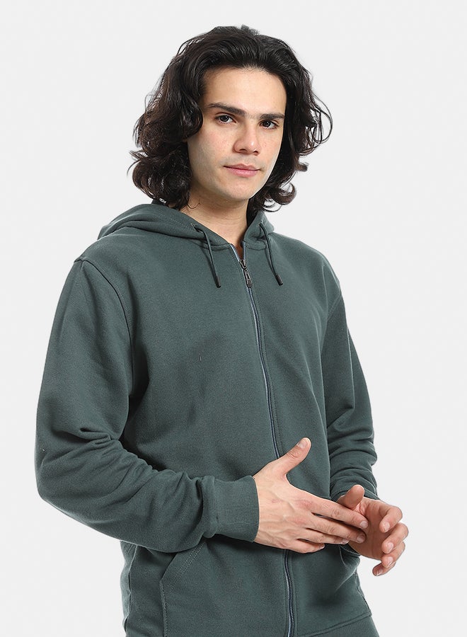 Red Circle Summer Melton Winter Zipper Hooded Sweatshirt - Image 4